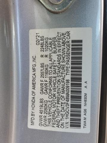 2021 HONDA ACCORD HYB 1HGCV3F48MA009198