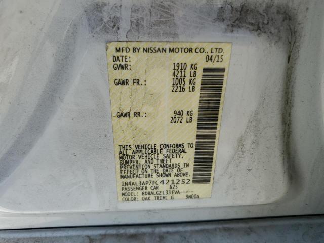 2015 NISSAN ALTIMA 2.5 - 1N4AL3AP7FC421252