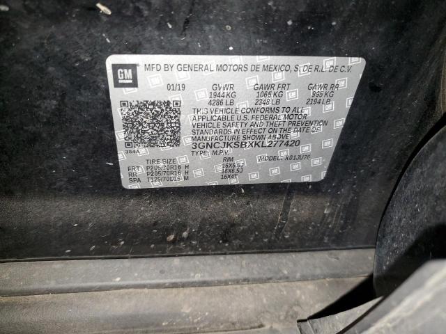 2019 CHEVROLET TRAX LS 3GNCJKSBXKL277420