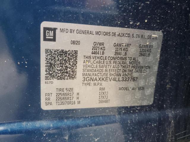 2020 CHEVROLET EQUINOX LT #3279532282