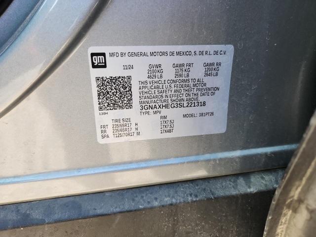 2025 CHEVROLET EQUINOX LT 3GNAXHEG3SL221318