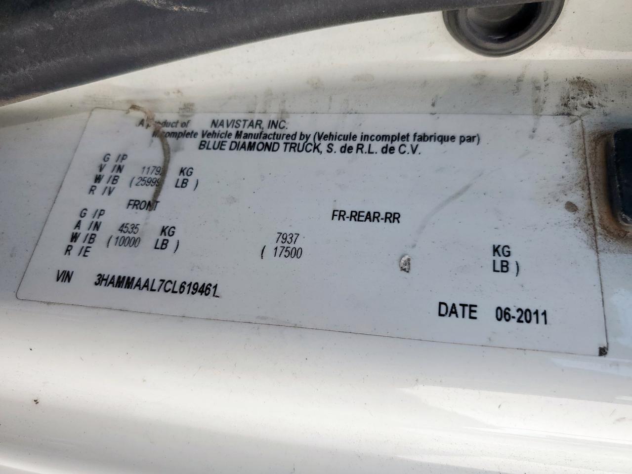 Lot #3242514964 2012 INTERNATIONAL 4000 4300