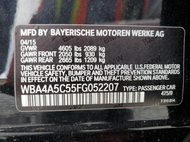 2015 BMW 428 I GRAN WBA4A5C55FG052207