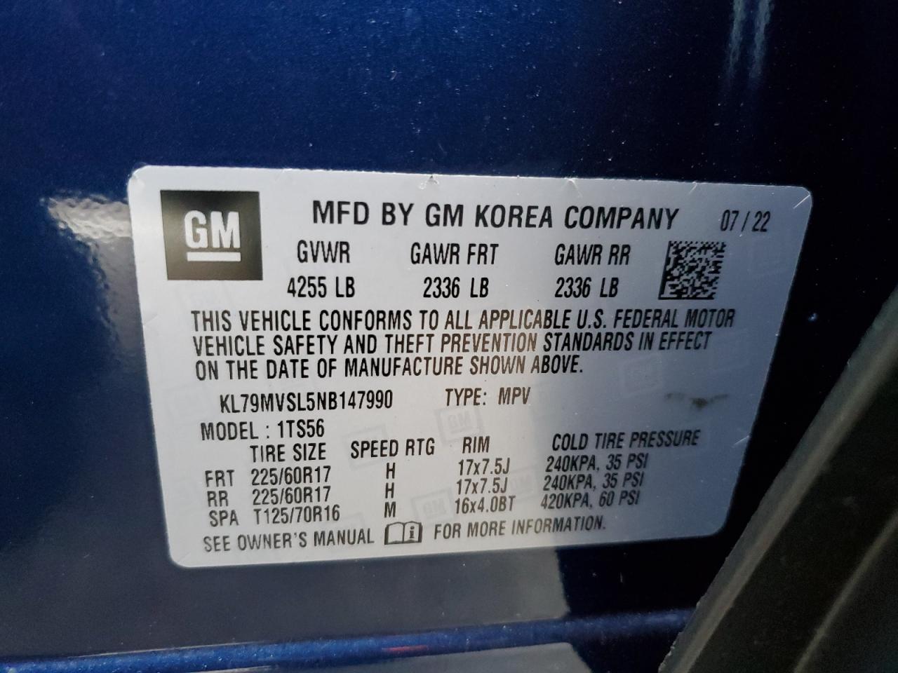 CHEVROLET TRAILBLAZER ACTIV