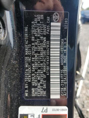 2015 TOYOTA CAMRY LE - 4T1BF1FK6FU047830