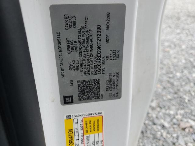 2019 CHEVROLET SILVERADO - 1GC0KREG9KF272390