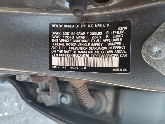 2018 HONDA CIVIC SPORT #3259740197