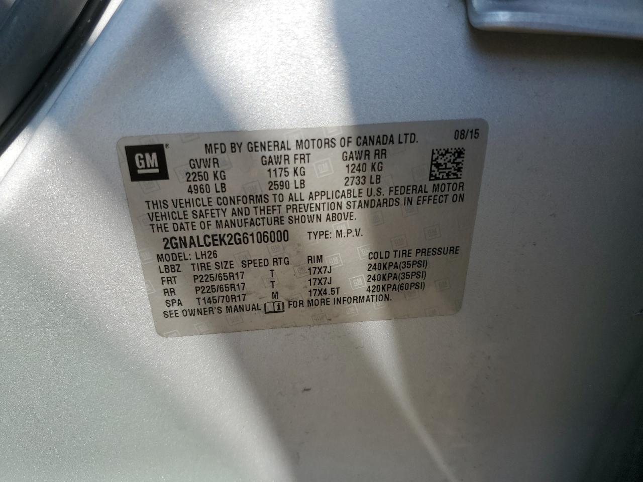 CHEVROLET EQUINOX LT