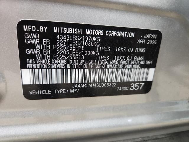 2025 MITSUBISHI OUTLANDER SPORT S JA4ARUAU4SU008322