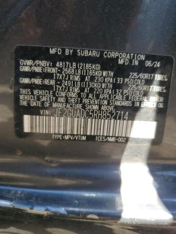 2024 SUBARU CROSSTREK JF2GUADC5RH852714