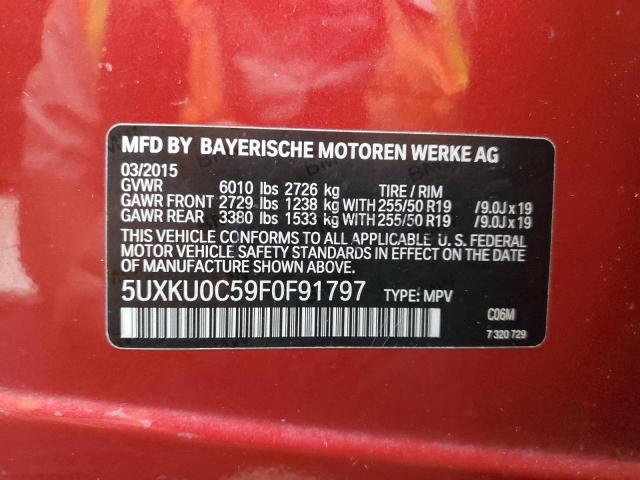 2015 BMW X6 SDRIVE35I 5UXKU0C59F0F91797