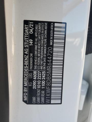 2021 MERCEDES-BENZ C 300 W1KWF8DB5MR644720