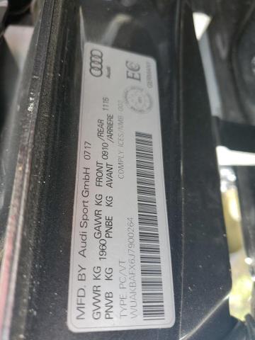 2018 AUDI R8 5.2 PLU WUAKBAFX6J7900264
