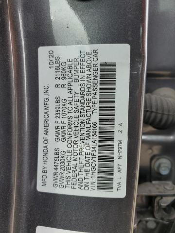 2020 HONDA ACCORD SPO - 1HGCV1F34LA154166