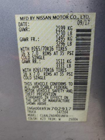 2018 NISSAN FRONTIER S 1N6AD0ER9JN702917