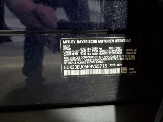 2024 BMW X5 XDRIVE40I 5UX23EU05R9V65715