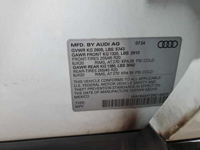 2024 AUDI SQ5 PREMIU WA1B4AFY2R2135377