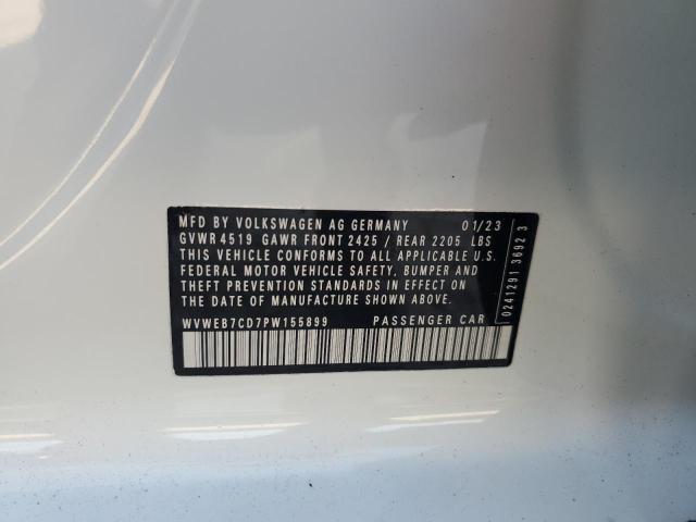 2023 VOLKSWAGEN GOLF R WVWEB7CD7PW155899