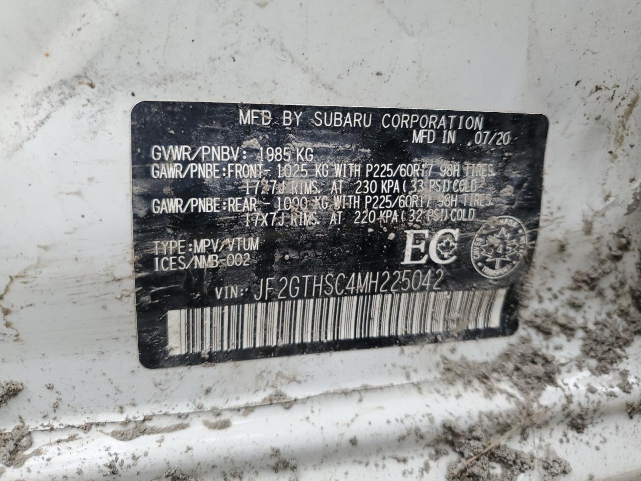 SUBARU CROSSTREK SPORT