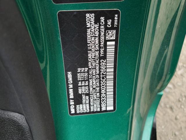 2025 BMW M4 COMPETI WBS33HK03SCT26692