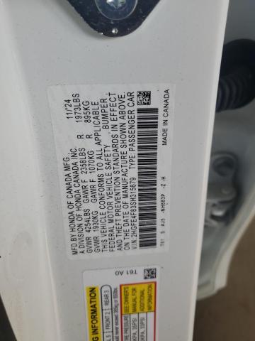 2025 HONDA CIVIC SPOR - 2HGFE4F83SH315679