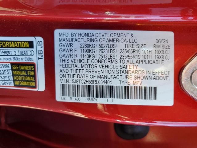 2024 ACURA RDX TECHNO 5J8TC2H59RL034404