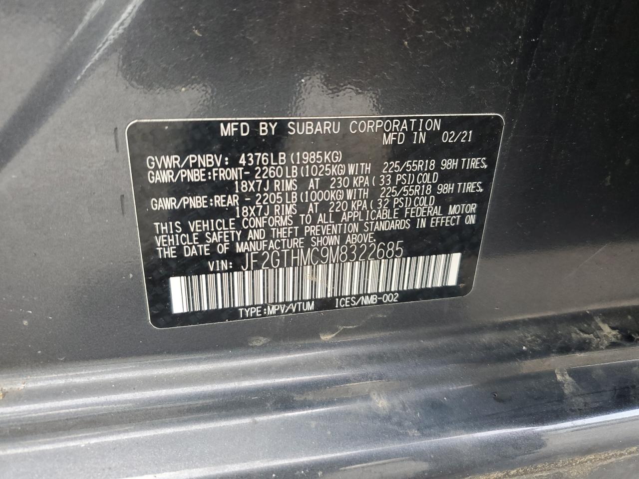 SUBARU CROSSTREK LIMITED