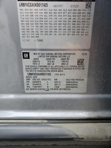 2019 BUICK ENVISION E LRBFXCSA6KD017425