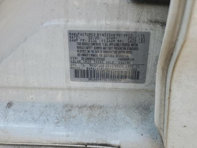 2020 NISSAN SENTRA S 3N1AB8BV0LY225392