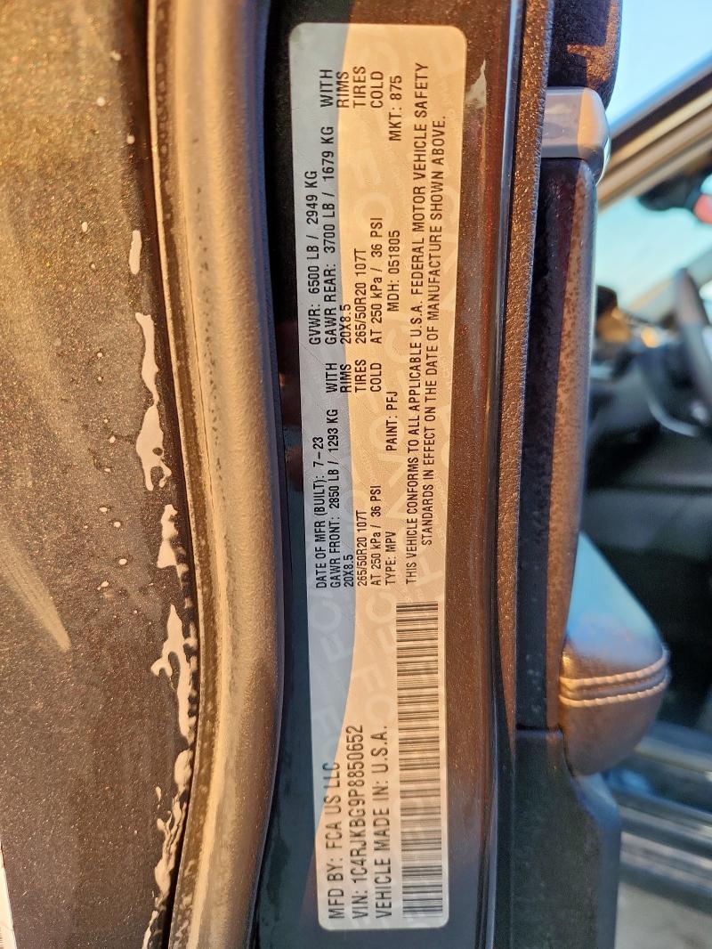 2023 JEEP GRCHER LTD 1C4RJKBG9P8850652