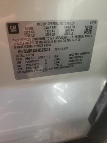 2015 CADILLAC ESCALADE P 1GYS3NKJ3FR573301