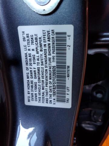 2015 HONDA CIVIC LX 19XFB2F57FE200926