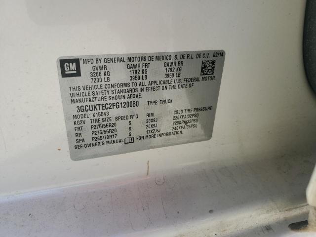 2015 CHEVROLET SILVERADO K1500 HIGH COUNTRY 3GCUKTEC2FG120080