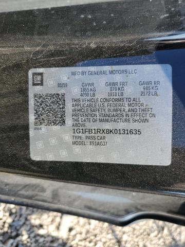 2019 CHEVROLET CAMARO LS 1G1FB1RX8K0131635