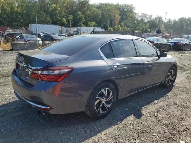 HONDA ACCORD LX 2017 gray sedan 4d gas 1HGCR2F37HA245076 photo #4