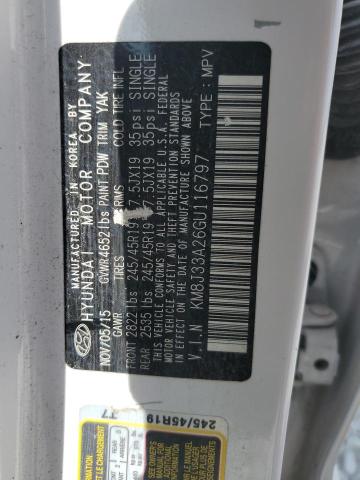 2016 HYUNDAI TUCSON LIM - KM8J33A26GU116797