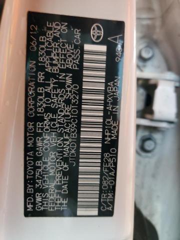 2012 TOYOTA PRIUS C - JTDKDTB39C1013270