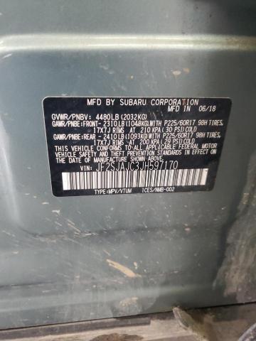 2018 SUBARU FORESTER 2 JF2SJAJC3JH597170