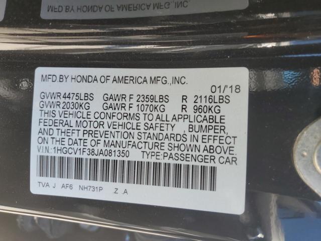 2018 HONDA ACCORD SPO - 1HGCV1F38JA081350