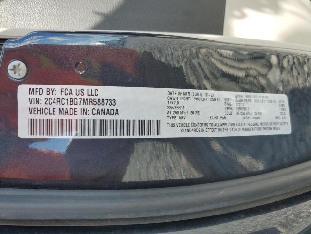 2021 CHRYSLER PACIFICA TOURING L 2C4RC1BG7MR588733