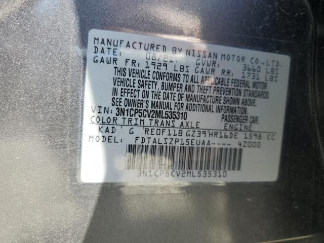 2021 NISSAN KICKS SV 3N1CP5CV2ML535310