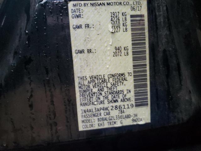 2017 NISSAN ALTIMA 2.5 1N4AL3AP4HC286119