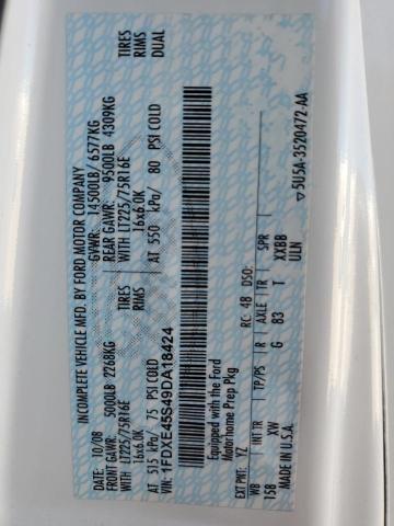 2010 WILDWOOD ECONOLINE E450 SUPER DUTY CUTAWAY VAN #3259446136