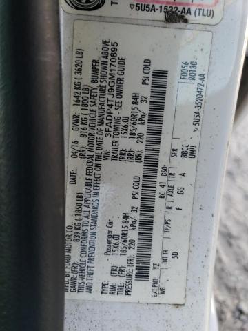 2016 FORD FIESTA S 3FADP4TJ9GM170895