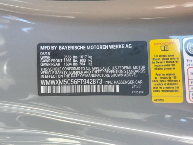 2015 MINI COOPER WMWXM5C56FT942873