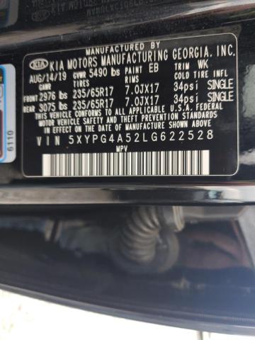 2020 KIA SORENTO S 5XYPG4A52LG622528