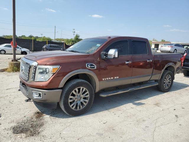 NISSAN TITAN XD S 2016 brown crew pic diesel 1N6BA1F45GN505984 photo #1