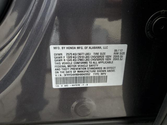 2017 ACURA MDX ADVANC 5FRYD4H90HB042052