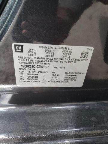 2016 CHEVROLET SILVERADO - 1GCRCSEC1GZ363197