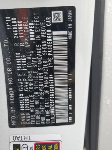 2018 HONDA CLARITY TO JHMZC5F38JC005894